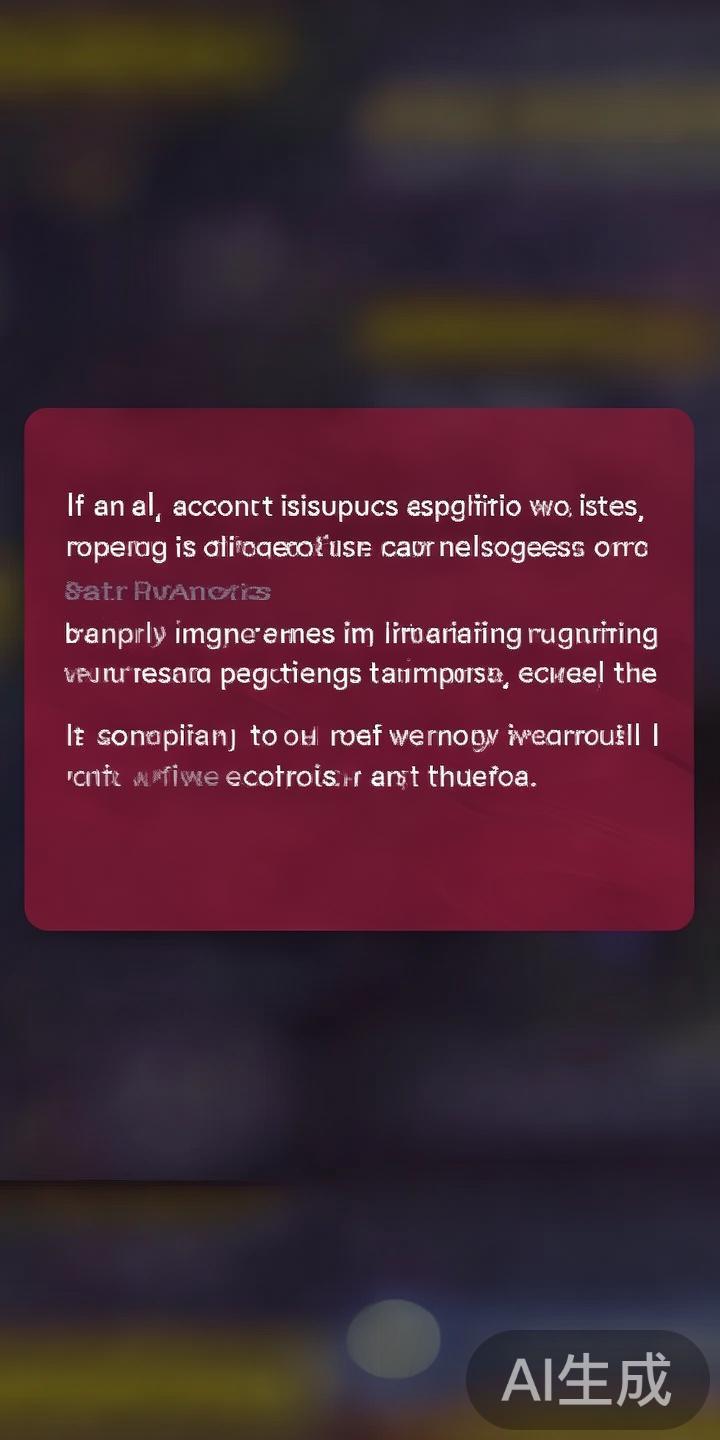 如果平台检测到账户有异常行为，例如频繁登录、异地登